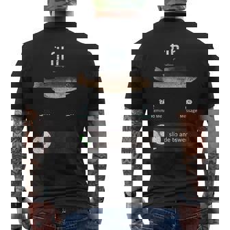 Fish Calling Hilarious For Fishermen Men's Back Print T-Shirt | Mazezy