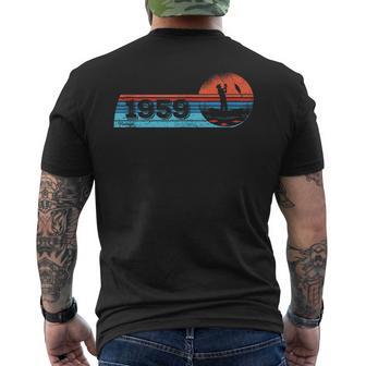 Fisher-Men Vintage Born 1959 Birthday Fly-Fishing Fishing Tank Top Men's Back Print T-Shirt | Mazezy
