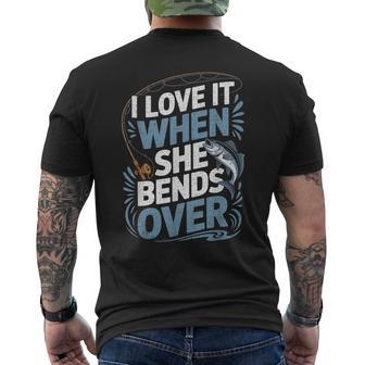 Fishing Fisherman Fisher Men's Back Print T-Shirt | Mazezy