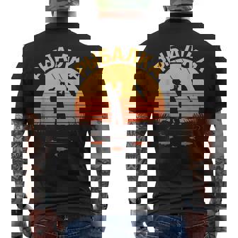 Fishing Is Great Thing Russian Angler Saying In Russian Men's Back Print T-Shirt | Mazezy