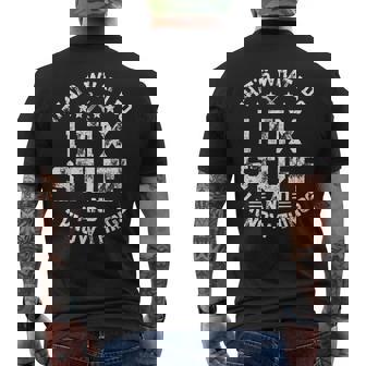 I Fix Stuff Guy Engineer Garage Mechanic Men's T-shirt Back Print | Mazezy