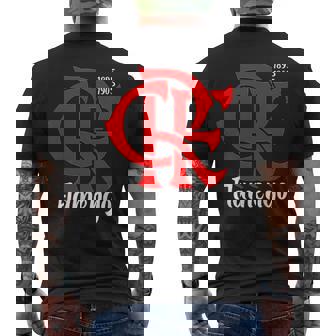 Flamengoermelho E Preto1895 1905 Camiseta Hombre Estampado Espalda - Regaloses