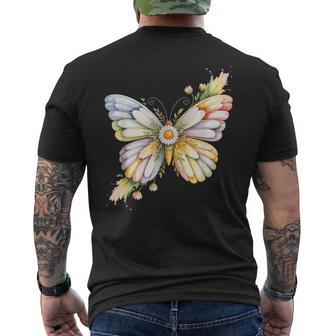 Fleurs Papillon Papillons Lépidoptériste T-shirt imprimé au dos - Cadeauxyz