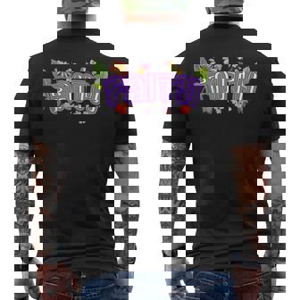 Floral Faith Positive Christian Inspired Wildflowers Men's Back Print T-Shirt | Mazezy