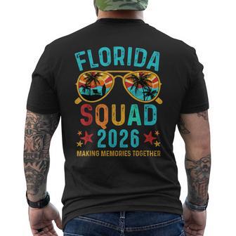 Florida Vacation Squad 2026 Family Matching Vintage Men's T-shirt Back Print - Thegiftio UK