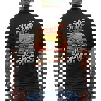 Flying Not Spying Drone Sunset Art Men's Back Print T-Shirt | Mazezy