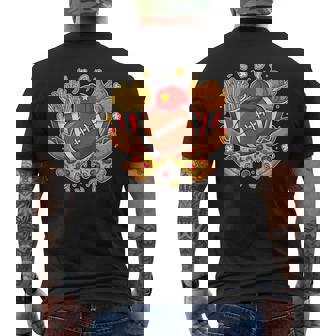 Football Feast Food Lover American Football Fans Tank Top Men's Back Print T-Shirt | Mazezy