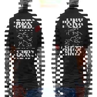 Forensic Scientist Forensic Science Best Forensics Scientist Men's Back Print T-Shirt | Mazezy