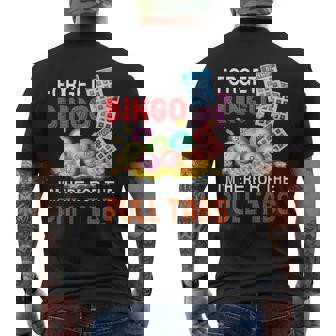 Forget Bingo I'm Here For The Pull Tabs Bingo Game Men's T-shirt Back Print - Thegiftio