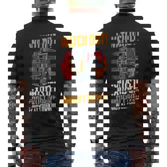 Forklift Driver For Warehouse Worker Annoy Own Rink Men's Back Print T-Shirt | Mazezy
