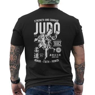 Forza E Coraggio Judo Onore Il Potere Di Fede T-shirt da uomo con stampa posteriore - Novitaregali