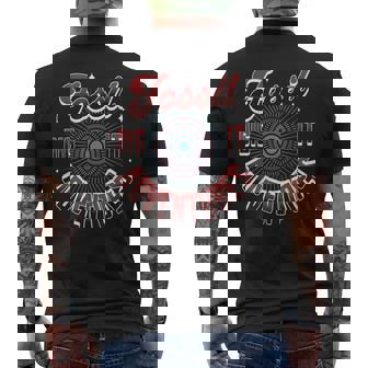 Fossil Dig It Adventures Paleontology Explorer Fun Men's Back Print T-Shirt | Mazezy