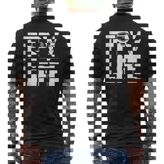 FPV Life Drone Racing Pilot Freestyle Quad Art Tank Top Men's Back Print T-Shirt | Mazezy