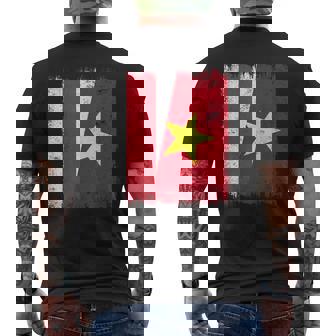 Free Belarus Vietnam Half Flag Belarussian Vietnamese Jersey Men's Back Print T-Shirt | Mazezy