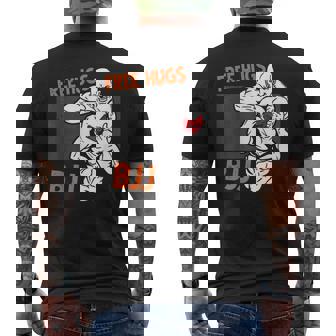 Free Hugs ブラジリアン柔術 Bjj 格闘技 面白い総合格闘技 メンズTシャツ バックプリント - Kawaiitshirt