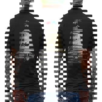 Freedom Bell Face For Ringing And Liberty Lovers Men's Back Print T-Shirt | Mazezy