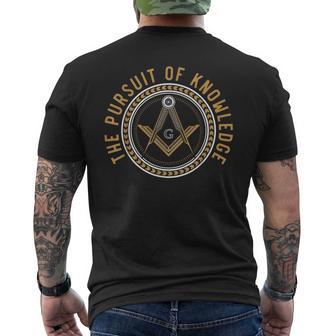 Freemason Masonic Fraternal Freemasonry Square Compass Men's T-shirt Back Print - Thegiftio UK