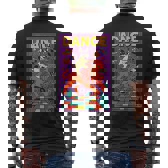 French Bulldog Riding a Lion Dance Bright Pop Art Frenchie Tank Top Men's Back Print T-Shirt | Mazezy