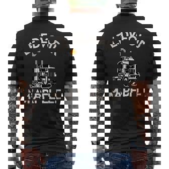 French Trucker Quote Le Devoir M’Appelle Humor Men's Back Print T-Shirt | Mazezy