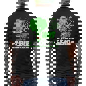 Fueling Life Not Calories Healthy Food Broccoli Men's Back Print T-Shirt | Mazezy