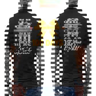 Fun 100 Days Teacher Celebration School Classroom Style Men's Back Print T-Shirt | Mazezy