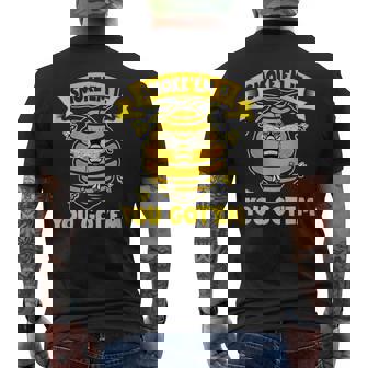 Fun Beekeeping Humor Smoke Em If Got Em Smoking Bees Calm Tank Top Men's Back Print T-Shirt | Mazezy