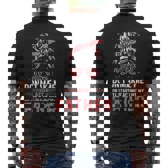 Fun Don't Make Me Angry Or I'Ll Start Acting Like My Father Men's Back Print T-Shirt | Mazezy