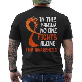 Functional Neurological Disorder Awareness Fnd Ribbon Family Men's T-shirt Back Print - Thegiftio