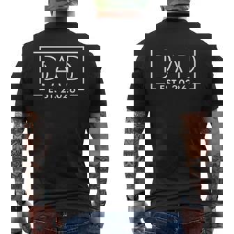 1St Time Dad Est 2026 New Dad New First Fathers Day Men's T-shirt Back Print - Thegiftio