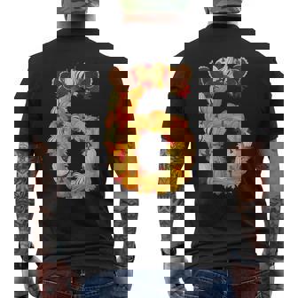 6 7 Six Seven Meme Couple Thanksgiving Turkey Number 6 Men's T-shirt Back Print - Thegiftio