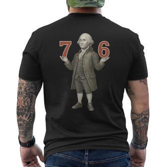 67 Six Seven Gen Alpha Slang Founding Father Men's T-shirt Back Print - Thegiftio UK