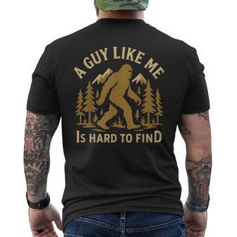 Bigfoot Graphic Sasquatch Nature Outdoor Hiking Men's T-shirt Back Print | Seseable CA