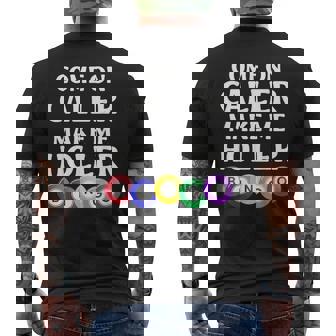 Bingo Game Player Come On Caller Make Me Holler Bingo Men's T-shirt Back Print - Thegiftio