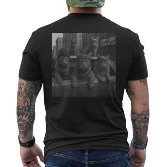 Cat Gang Memetreet 皮肉な猫ギャングスター メンズTシャツ バックプリント - Kawaiitshirt