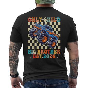 Only Child Big Brother 2026 Monster Truck For Boy Boys Men's T-shirt Back Print | Seseable UK