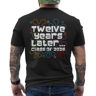Class Of 2026 Senior Twelve Years Later Back To School Men's T-shirt Back Print - Thegiftio UK