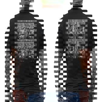 Cow Sunglasses Men's T-shirt Back Print - Monsterry