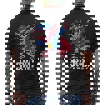 Dabbing Axolotl Bruh Bro Dab Meme Humor Ns Boys Men's T-shirt Back Print - Thegiftio