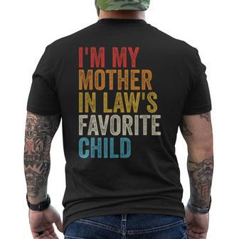 Daughter In Law Favorite Child And Son In Law Men's T-shirt Back Print - Thegiftio UK