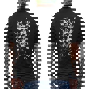 Dinosaur Rock Music T-Rex Tyrannosaurus Rex Children Men's T-shirt Back Print | Seseable UK