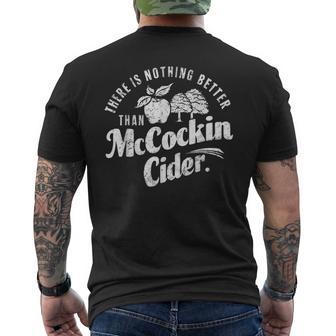 Dirty Adult Humor Gag Saying Mccockin Cider Men's T-shirt Back Print - Thegiftio UK
