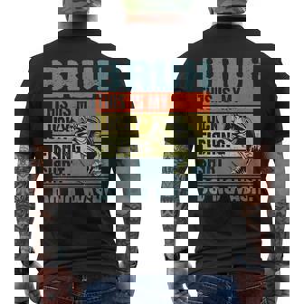 Fishing Fisherman Bruh This Is My Lucky Fishing Men's T-shirt Back Print | Mazezy