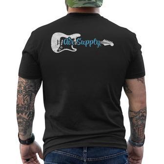 Guitar Air Supply Graphics Musical Instrument Lover Men's T-shirt Back Print - Thegiftio UK