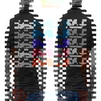 Modern Repeated Text Mj メンズTシャツ バックプリント - Kawaiitshirt