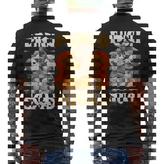 Punch Squad Panchi Kun Viral Video Baby Monkey Punch Men's T-shirt Back Print - Monsterry