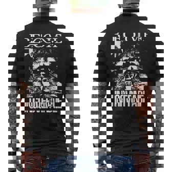 Raccoon Become Ungovernable Raccoon メンズTシャツ バックプリント - Kawaiitshirt