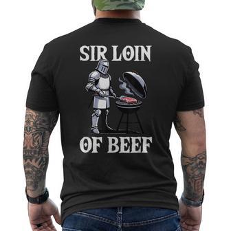 Renaissance Festival Knight Sir Loin Of Beef Men's T-shirt Back Print - Thegiftio UK