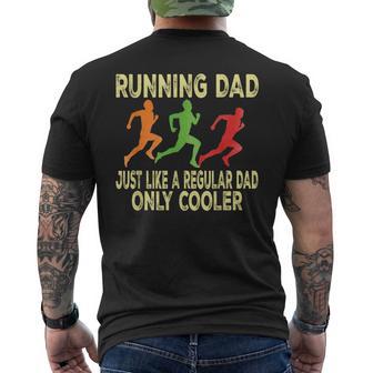 Running For Dad Marathon Runner Coach Marathoner T-shirt da uomo con stampa posteriore - Novitaregali