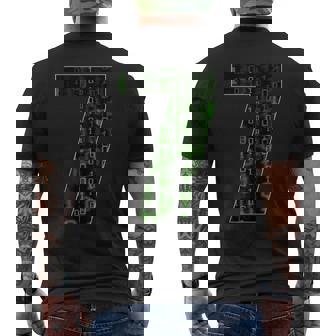 Six Seven 6 7 Meme Gen Alpha Binary Code Matching Men's T-shirt Back Print | Mazezy