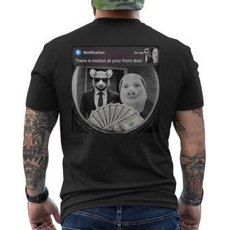 Tim Cheese And John Pork With Motion Meme Men's T-shirt Back Print | Seseable CA